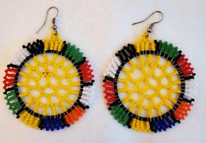 African Disk Earrings