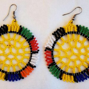 African Disk Earrings