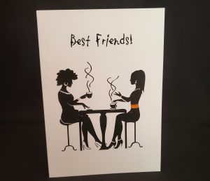 "Best Friends!" Girlfriend Card