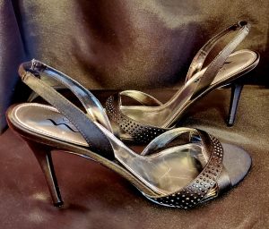 High Heel Sling-Back - Black (Retroglam)