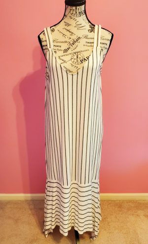 Black and White Cotton Sundress (Glam)