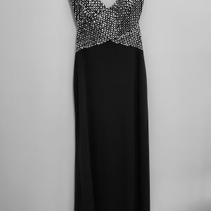 Black and Silver Cache' Evening Dress (Glam)