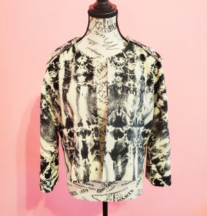 Black and White Waisted Jacket (Retroglam)