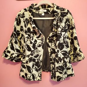Black and White Short-Waist Jacket (Retroglam)