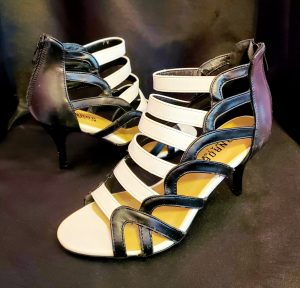 Black and White Strappy Heels! (Glam)