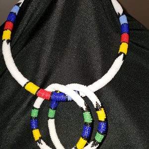 African Dbedele Necklace w/Bracelet
