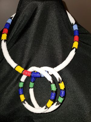 African Dbedele Necklace w/Bracelet