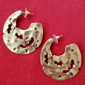 Gold Plate Design Post Earrings