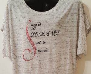 "Jazz is Romance Set to Music" Tee (Glam)