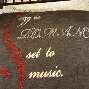 "Jazz is Romance Set to Music" Dark Gray Tee (Glam)