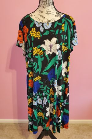 Multi-Colored Flowered Dress (Glam)