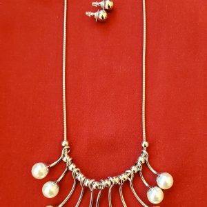 Pearls, Pearls, Pearls, and Silver! (w/earrings)