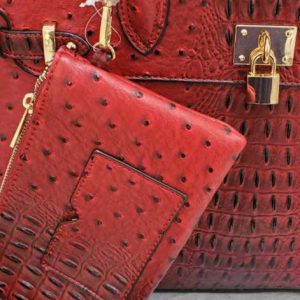 Red Croc Style Purse!