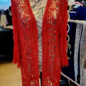Red Crocheted Jacket (Retroglam)