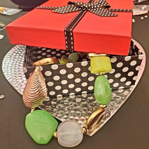 Black and White Polka Dot Jewelry Box