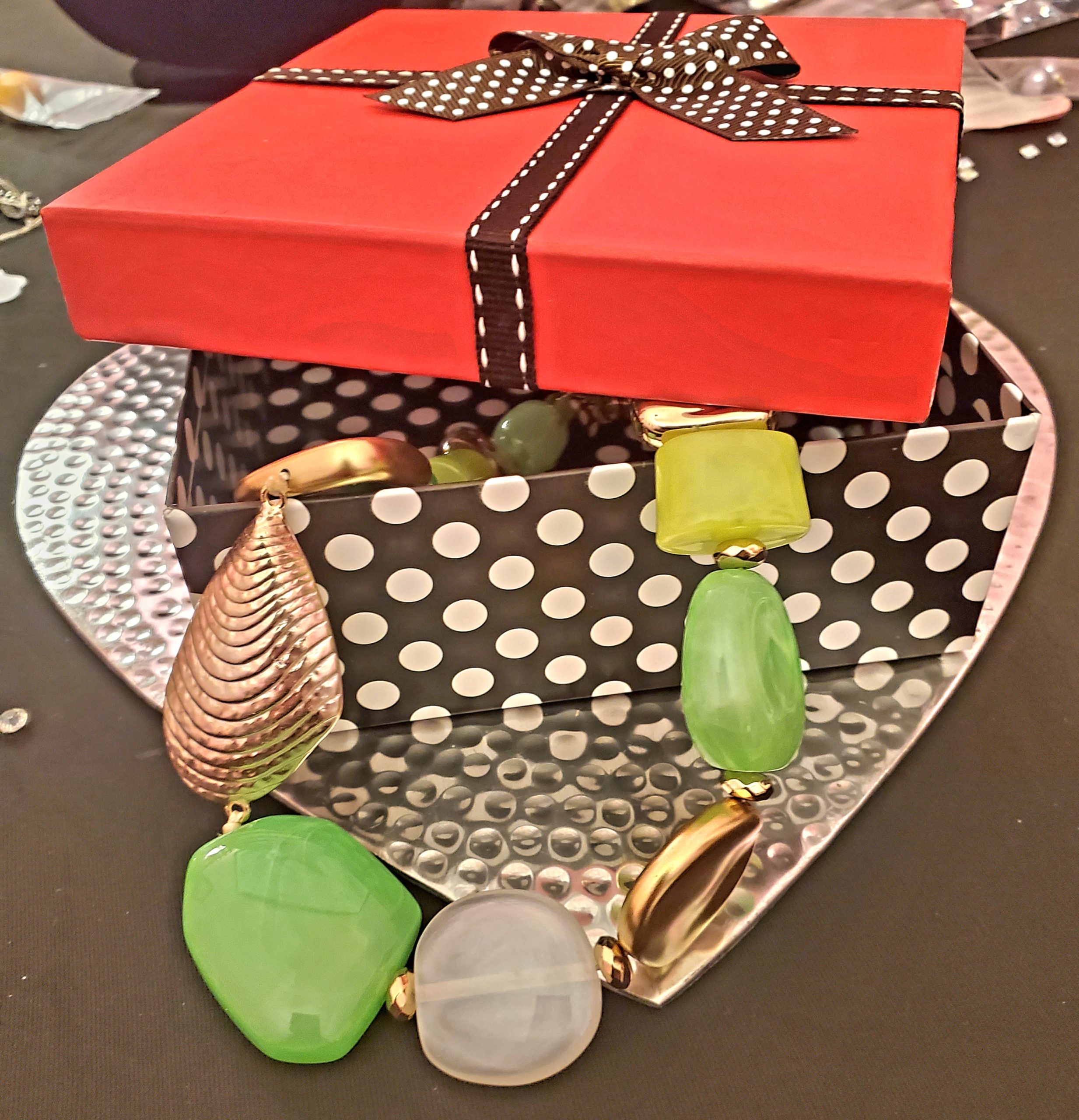 Black and White Polka Dot Jewelry Box