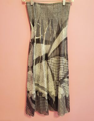 Gray and White Skirt Dress (Retroglam)