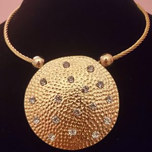 Gold Plated Rhinestone Necklace