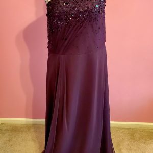 Cascading Purple Evening Dress (Glam)